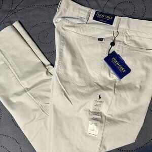 POLO RALPH LAUREN GOLF TAILORED FIT BASIC SAND PANTS SIZE 38 X 32 MEN NWT $98.50